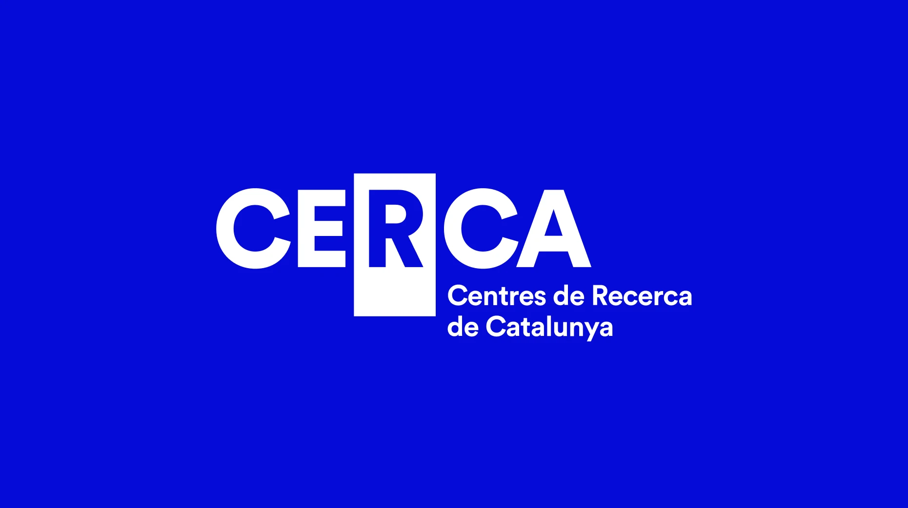 Aplicació de la nova identitat visual de CERCA — Centres de Recerca de Catalunya desenvolupada per ONDEUEV