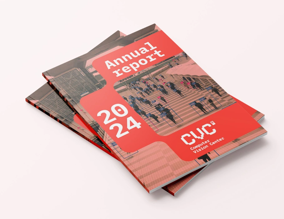 Proposta de direcció d’art de la memòria anual del CVC aplicada dins el sistema d’identitat visual corporativa